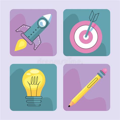 Creativity Icon Set Stock Vector Illustration Of Difference 240584972