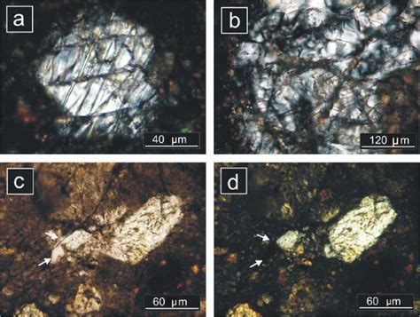 Optical Photomicrographs Of Sau 300 Anorthite In Thin Section A