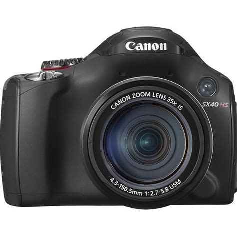 Canon Powershot Sx40 Hs Black 121 Megapixel Digital Camera Black