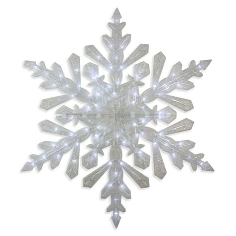 47 Led Lighted Twinkling Cool White Snowflake Christmas Outdoor