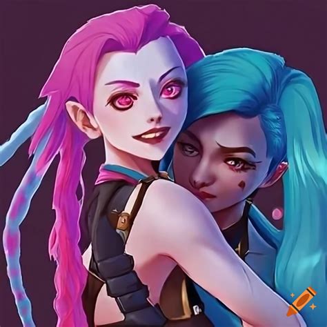 image of jinx and vi from league of legends