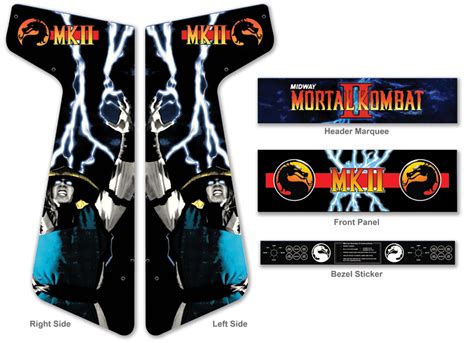 » Customer Submitted: Custom Mortal Kombat II For Xtension Arcade Game Room Graphics