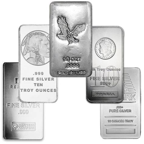 Assorted Brand 10 Oz Silver Bars