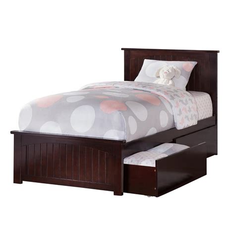 Atlantic Furniture Nantucket Espresso Twin Xl Platform Bed With