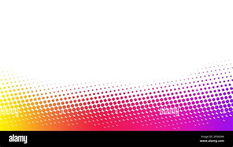 Colorful Abstract Dotted Halftone Background With Copy Space Rainbow
