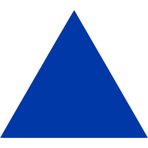 Royal Azure Blue Triangle Icon Free Royal Azure Blue Shape Icons
