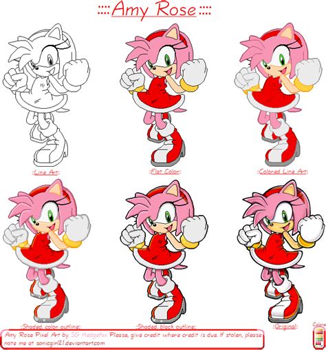 Custom Edited Sonic The Hedgehog Customs Amy Rose Pixel Art