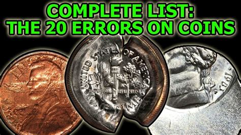 The 20 Types Of Errors On Coins Complete Overview Of Physical Error