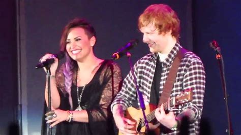 Ed Sheeran And Demi Lovato Give Me Love Live At My Big Night Out