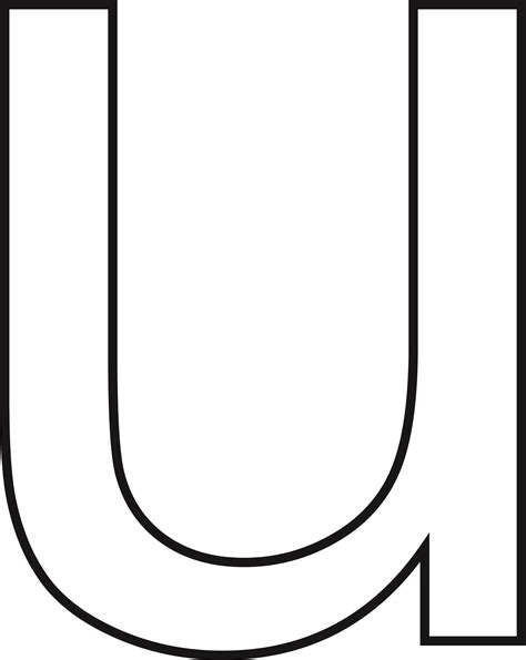 Letra U Para Imprimir