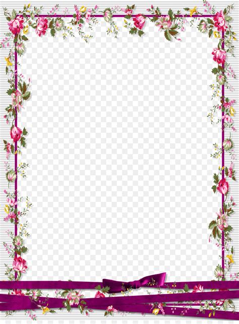 Flowers and wreaths for your design. Picture frame Graphic design - Floral border design png ...