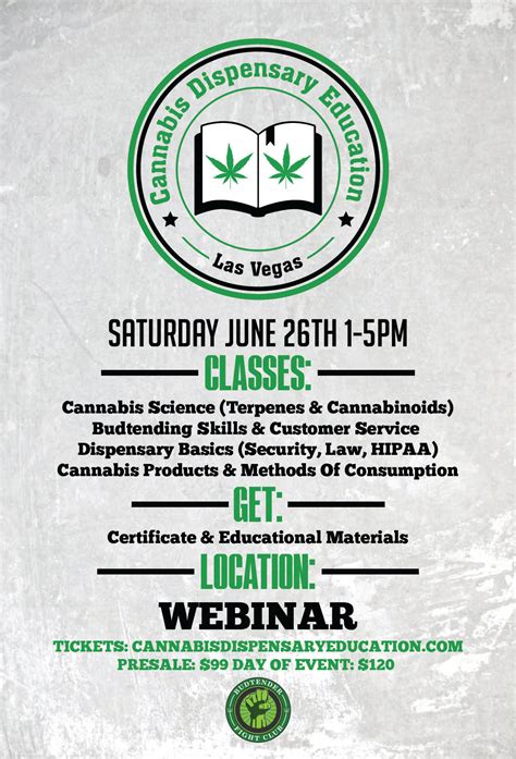 May Dispensary Training / Upcoming BFC Events / Job listing for