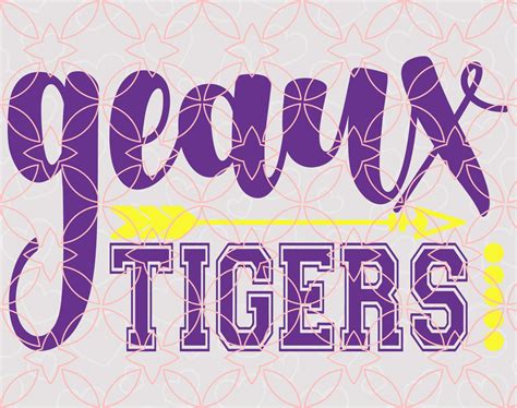 Geaux Tigers Svg Lsu Svg Png Dxf And Pdf Files Etsy