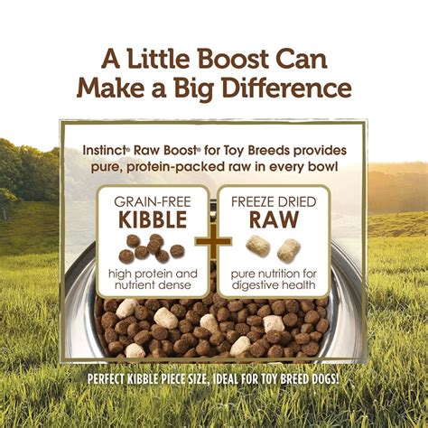 Let's take a look at a few of our favorite recipes. Instinct Raw Boost Grain Free Recipe Natural Dry Dog Food
