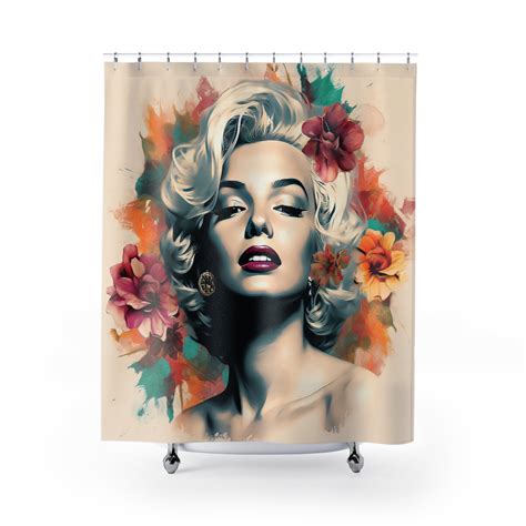 Marilyn Monroe Boho Vintage Shower Curtains Etsy