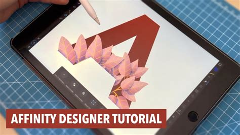 AFFINITY DESIGNER TUTORIAL for iPad | HOW TO DESIGN a Floral Logo