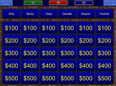 11 Free Jeopardy Templates For The Classroom