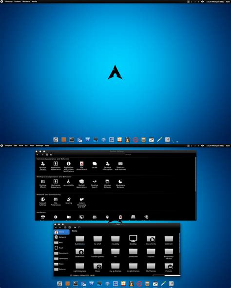 Arch Linux Beshell Black N Blue By Craazyt On Deviantart
