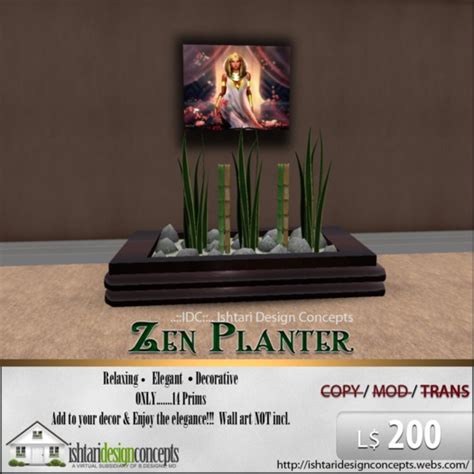 Second Life Marketplace Idc Zen Planter