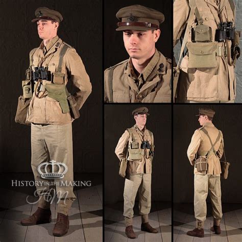 British Officers Khaki Drill Tropical Uniform Royal Artillery North Africa 1941 1943