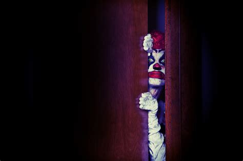 Creepy Clown In The Closet Stock Photo Download Image Now Istock