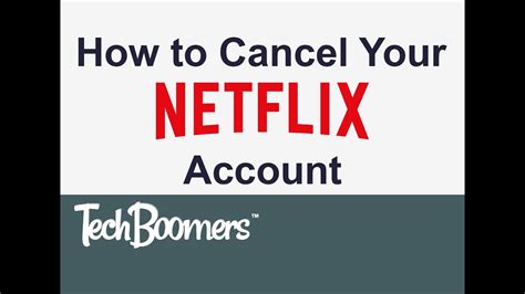 How To Cancel Your Netflix Account Youtube