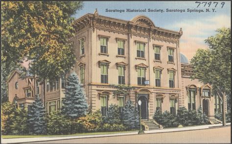 Saratoga Historical Society Saratoga Springs N Y Digital Commonwealth