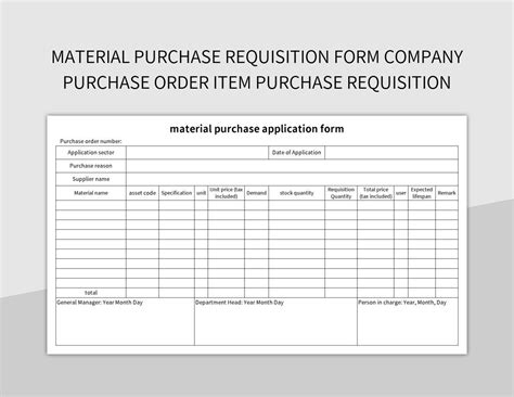 Free Purchase Requisition Form Templates For Google Sheets And