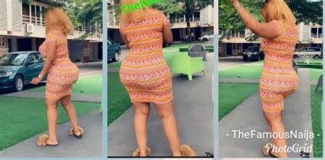 Holy Moly Curvy Actress Daniella Okeke Showcases Massive Bum In Slow Dance Photos