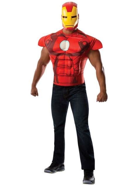 Iron Man Muscle Chest Costume Shirt Avengers Iron Man Costume