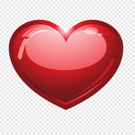 Sinal Do Coração Do Amor Vermelho Tridimensional Dinâmico Em Forma De