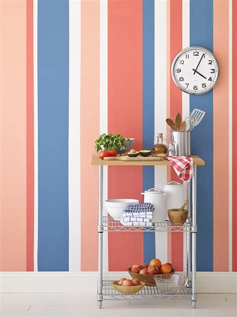 Painting Multicolored Stripes On A Wall Hgtv