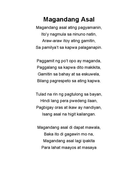 Magandang Asal Pdf