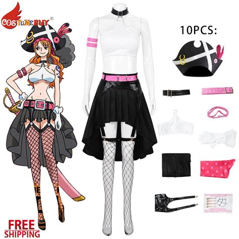 One Piece Film Red Movie Nami Pirate Cosplay Costume Straw Hats Pirates