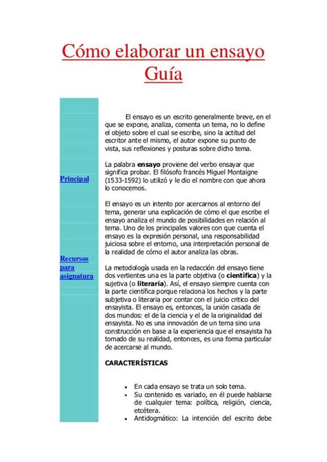 Como Elaborar Un Ensayo Escrito Ejemplo Actualizado Abril 2022 Vrogue