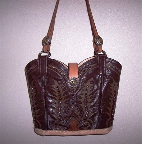 Cowboy Boot Purse Leather Rodeo Cowgirl By Windriverdesigns 95