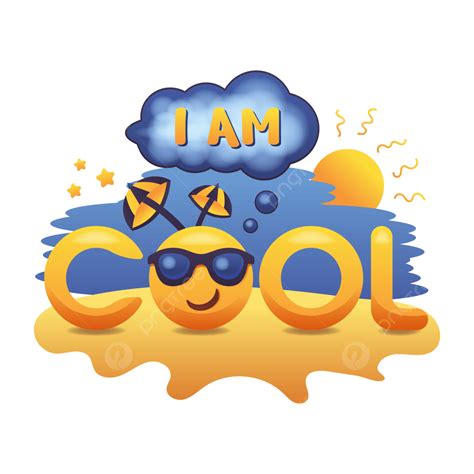 Soy Genial Con Emoji Verano Playa Png Ilustración Vectorial Png Frio