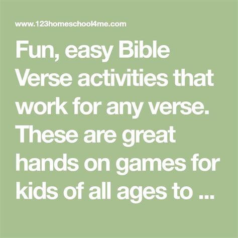 7 Fun Bible Memory Verse Games Work With Any Verse Memory Verse
