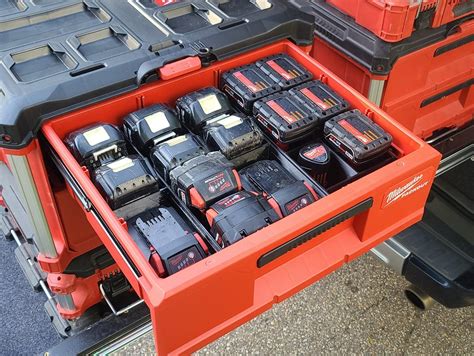 2 Drawer Packout Battery Organizer Mount Insert Etsy