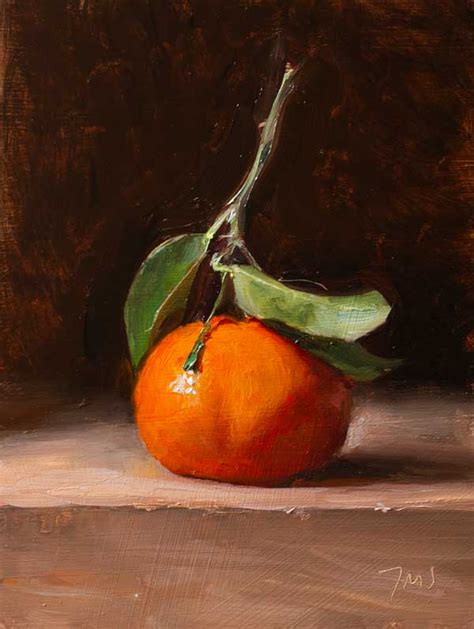 Julian Merrow Smith Clementine In Daily Painting Still Life