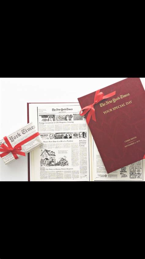 A younger recipient will result in a shorter book. New York Times custom birthday book: UncommonGoods.com ...