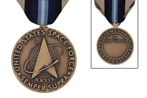 A Space Force Good Conduct Medal Heres The Design Submitted For