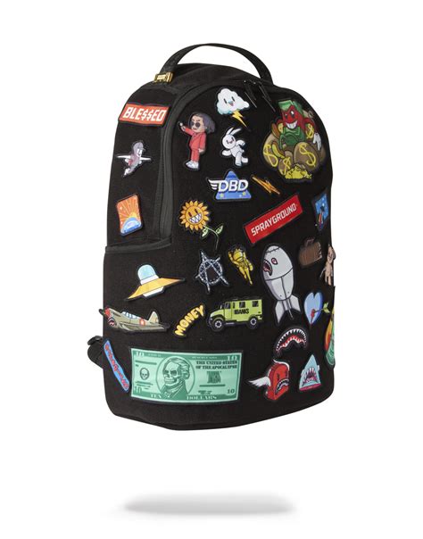 The 32 Removable Patches Velcro Backpack Sprayground