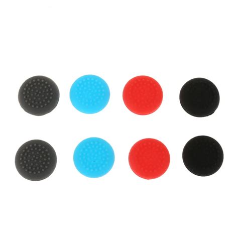 8pcs Rubber Silicone Low Cap Thumbstick Thumb Stick Cover Case Skin