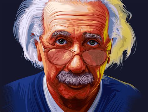 Albert Einstein Vector Art By Abdelrahman Taymour On Dribbble