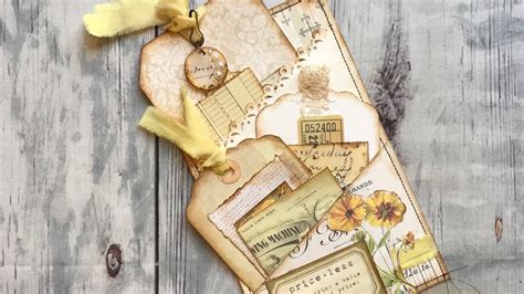 Junk Journal Tutorial Loaded Pocket With Tags And Embellishments Easy