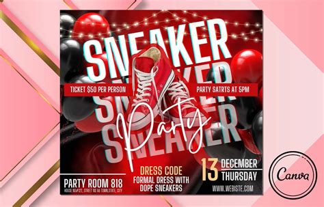 Sneaker Ball Flyer Sneaker Ball Gala Sneaker Ball Invite Sneaker