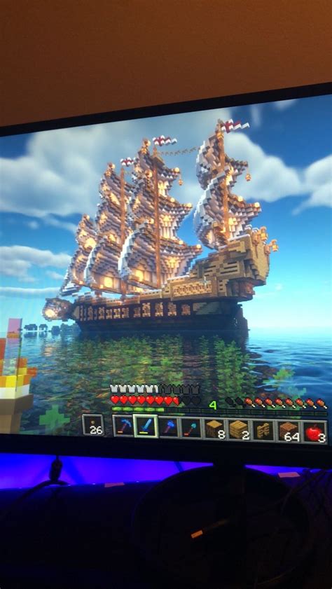 Took A Couple Weeks In Survival Im Proud Of It Minecraft Ships