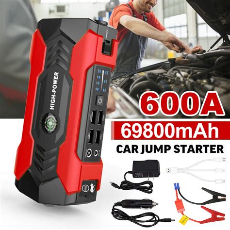 Portable Car Battery Jump Starter 600a Peak 69800mah12v Jump Boxes