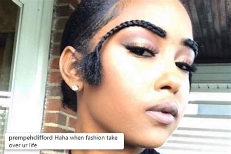 People Cant Stop Laughing At This Photo Of A Woman With Huge Braided